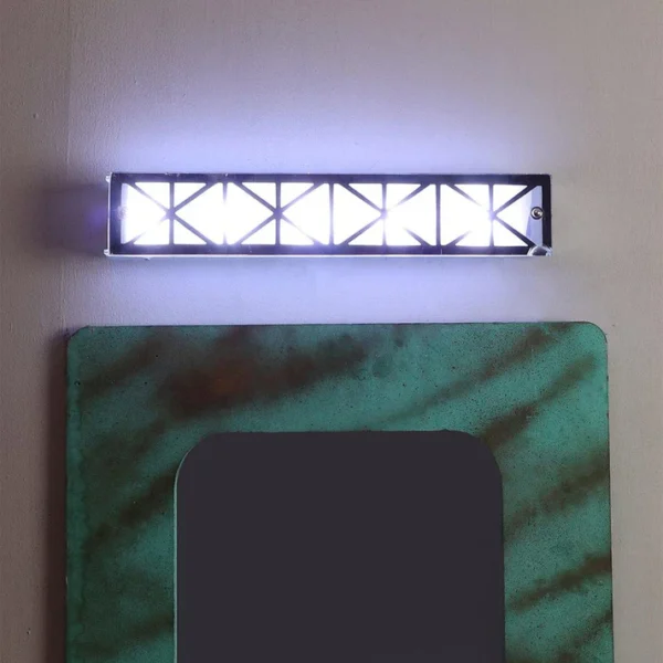 White Metal Mirror Light NO-069-LED-COMPLTE