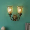 Antique Metal Wall Light - NO-138-2W-MIX - Included Bulb