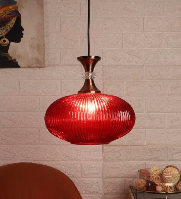 Copper Iron Hanging Light - E27 holder - without Bulb