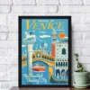 Escape To Venice Italy Texture Paper Framed Art