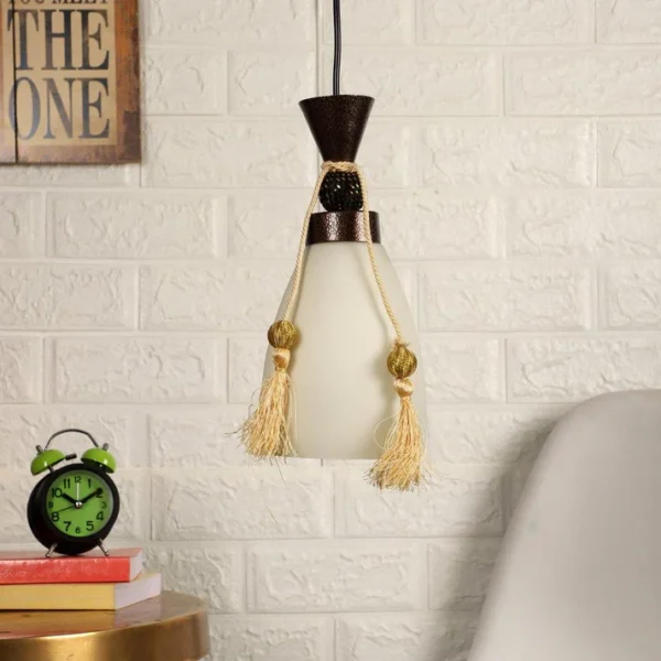 Marrón Brown Metal Hanging Light